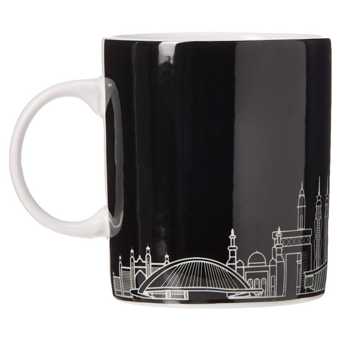 Expo 2020 Dubai Porcelain Mug Dubai Skyline (Black)