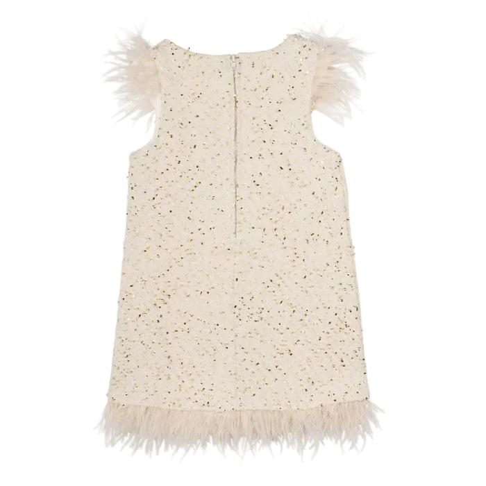Rare Editions - Foil Boucle Dress