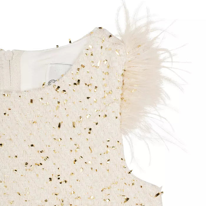 Rare Editions - Foil Boucle Dress