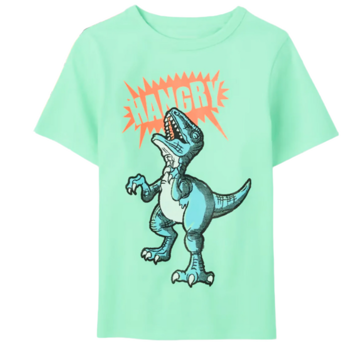 The Children's Place - Toddler Boys Short Sleeve Dino Graphic (9M-12M)