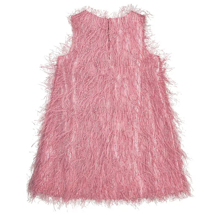 Nannette - Toddler Girl Sparkle Dress Pink (6)