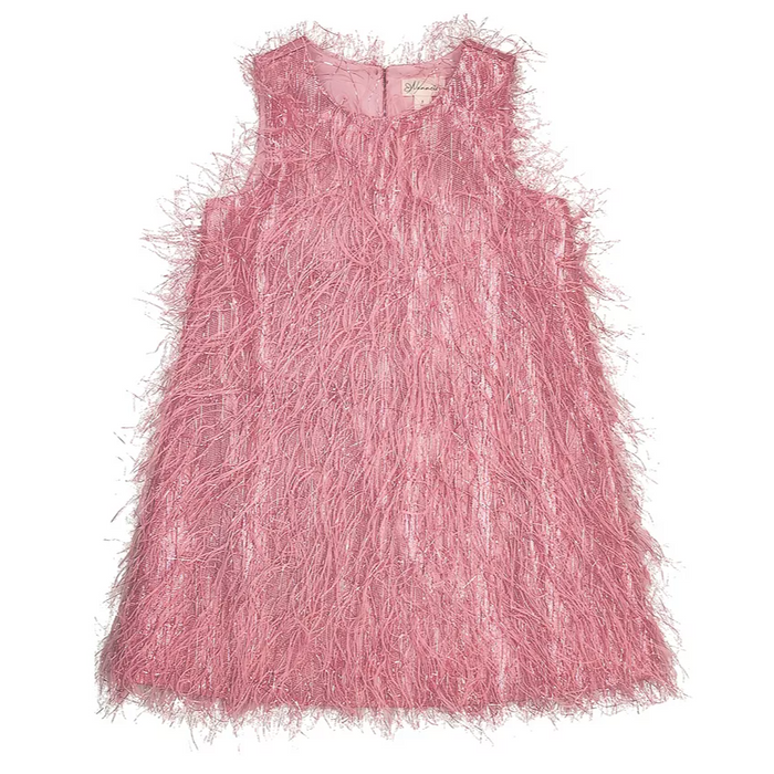 Nannette - Toddler Girl Sparkle Dress Pink (6)