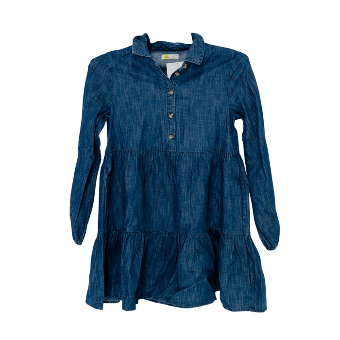 Epic Threads - Big Girls Cotton Chambray Shirtdress Medium Wash Medium (10-12)