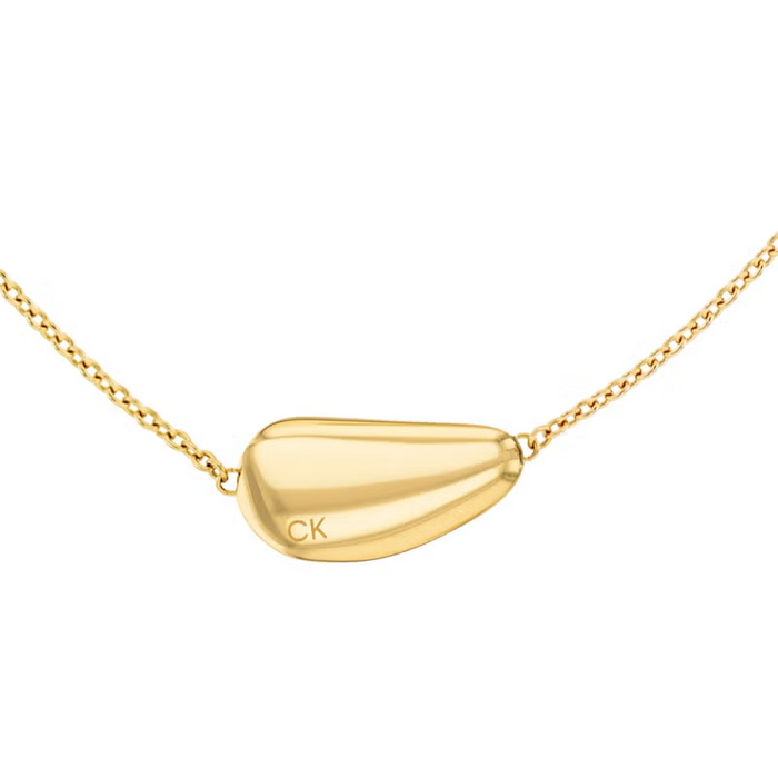 Calvin Klein Women's Ionic Plated Thin Gold Steel Necklace - 35000601