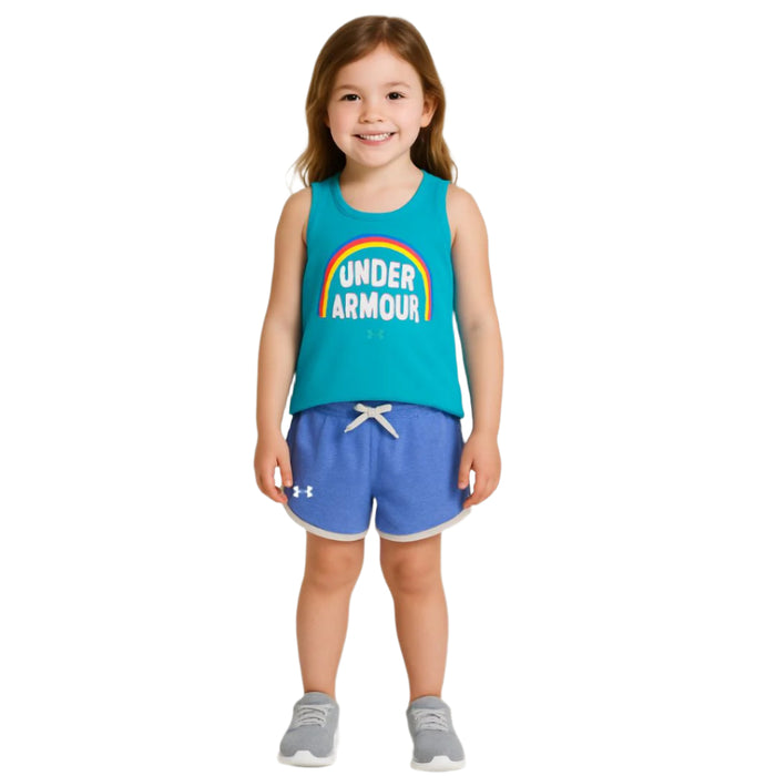 Under Armour - Little Girls 2-piece Sleeveless and Shorts Set