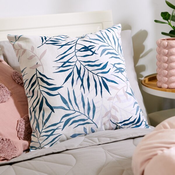 Pillowcase with Tropical Leaf Pattern