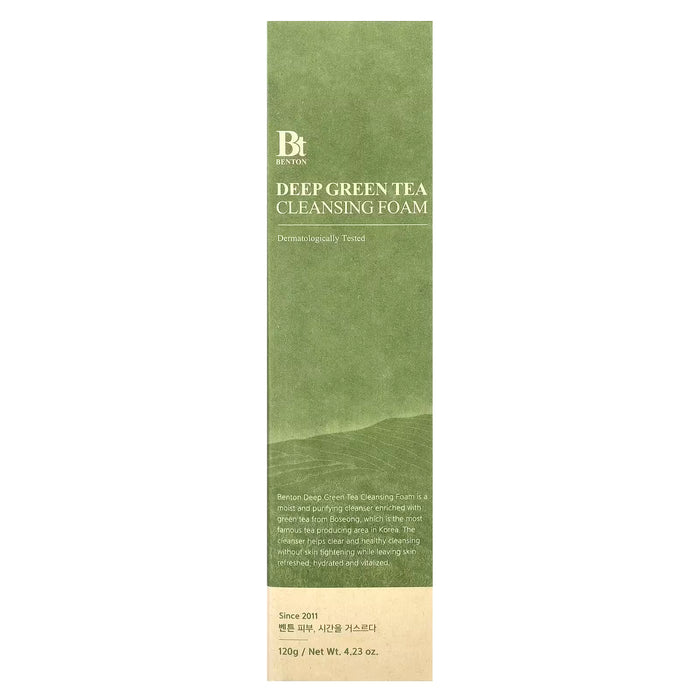 Benton Deep Green Tea Cleansing Foam 120g