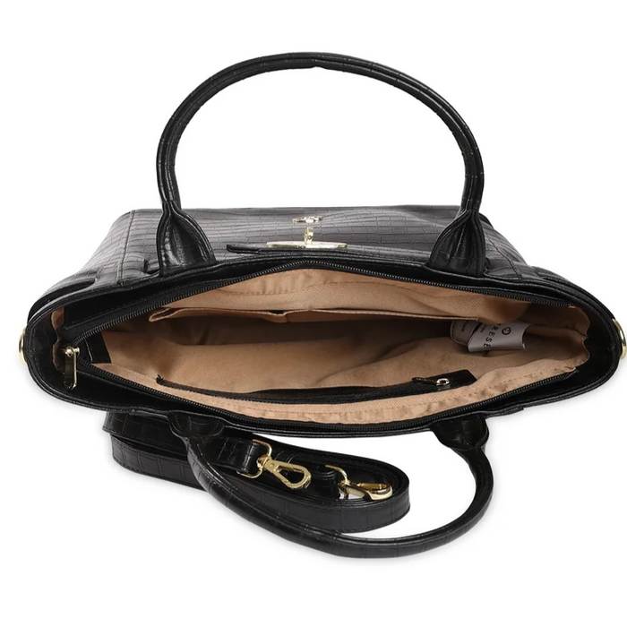 Caprese Treza Satchel Medium Satchel Bag - Black