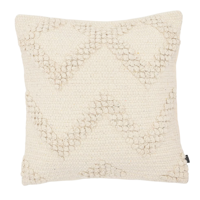 Textured Fabric Pillowcase with Chevron Tufted Pattern