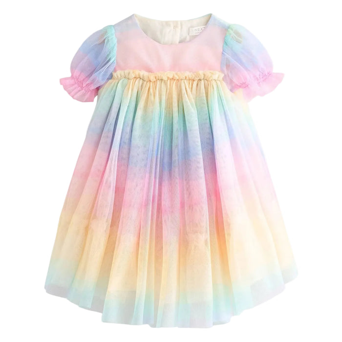 Sparkle and Shine - Rainbow Mesh Party Dress (2)