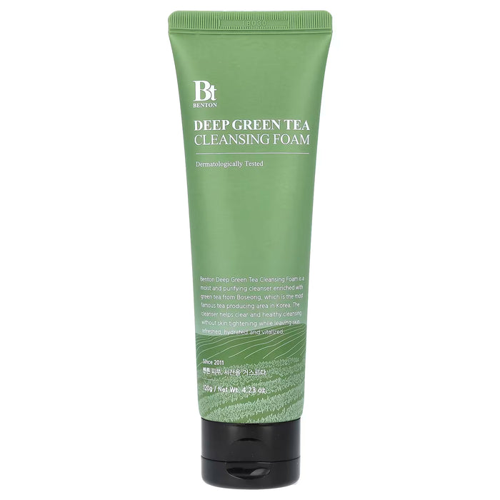 Benton Deep Green Tea Cleansing Foam 120g