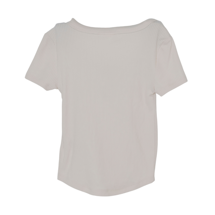 Epic Threads Big Girls Short-Sleeve Ribbed T-Shirt Snowfall White Extra Small (5-6)