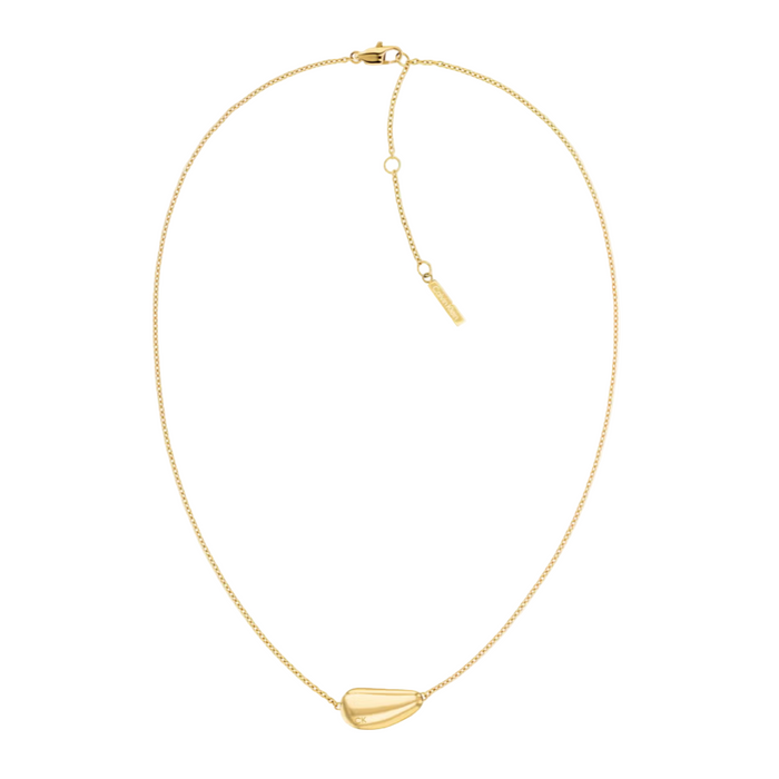 Calvin Klein Women's Ionic Plated Thin Gold Steel Necklace - 35000601