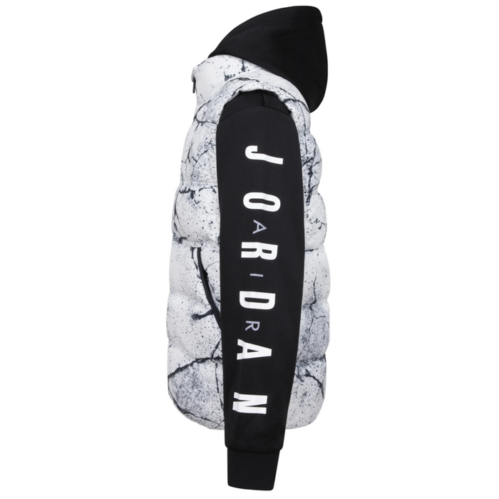 Jordan - Little Boys Layered-Look Hoodie Cement Grey (3)