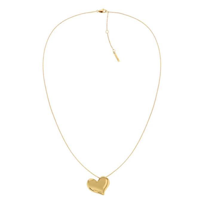 Calvin Klein Women's Ionic Plated Thin Gold Steel Necklace - 35000597