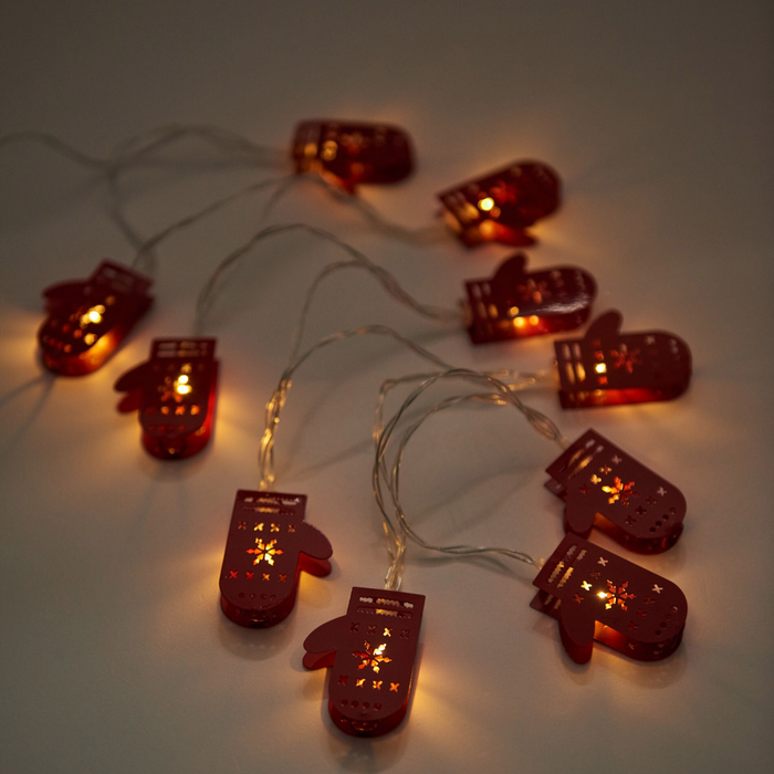 LED Metal Christmas Pot Holder Lights (Battery Operated)