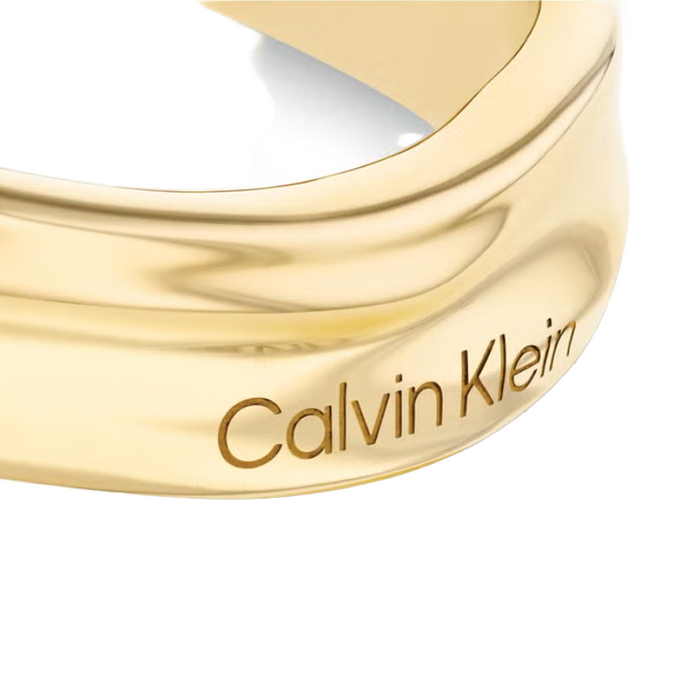 Calvin Klein Women's Ionic Plated Thin Gold Steel Bangle - 35000642