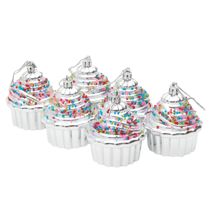 6-Pcs Cupcake Baubles