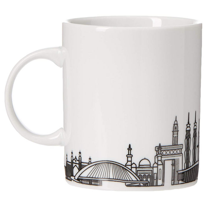 Expo 2020 Dubai Porcelain Mug Dubai Skyline (White)