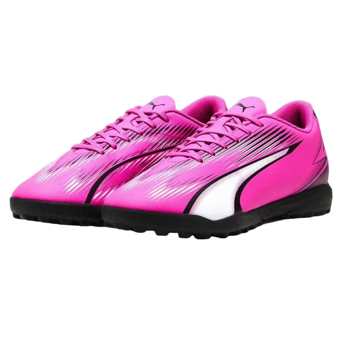 PUMA - Ultra Play Low Black/Pink Football Shoes (EU 44.5)