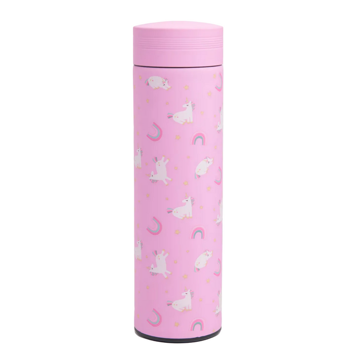 Stainless Steel Flask Pink Unicorn Design