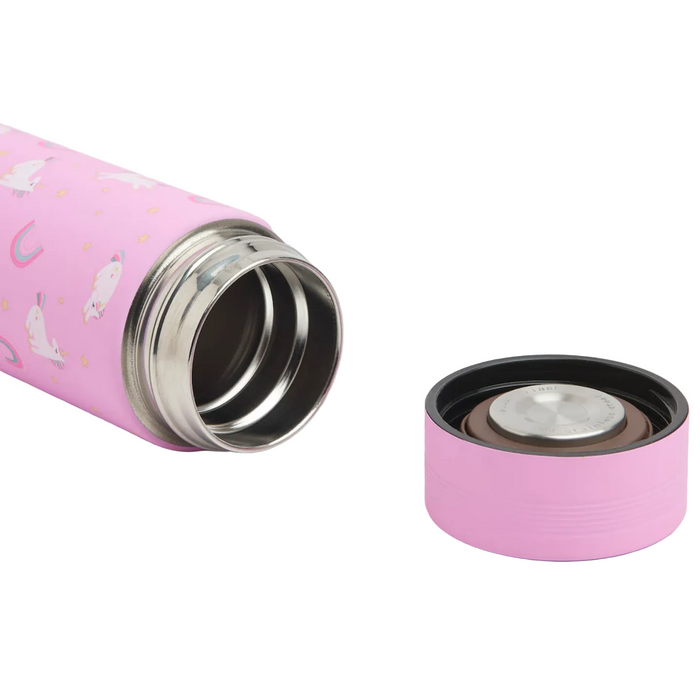 Stainless Steel Flask Pink Unicorn Design