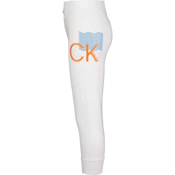 Calvin Klein Performance Big Girls - White With CK Performance Logo Pants