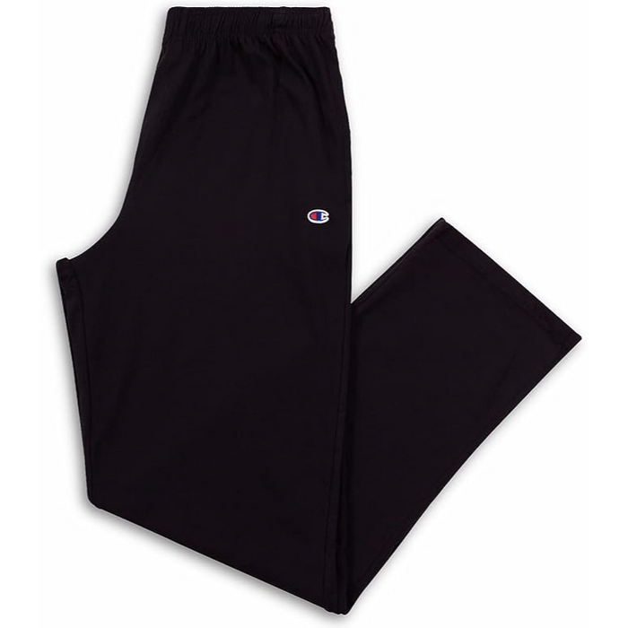 Champion - Big Girls Wide-Leg Drawstring Sweatpants Black Medium (10-12)