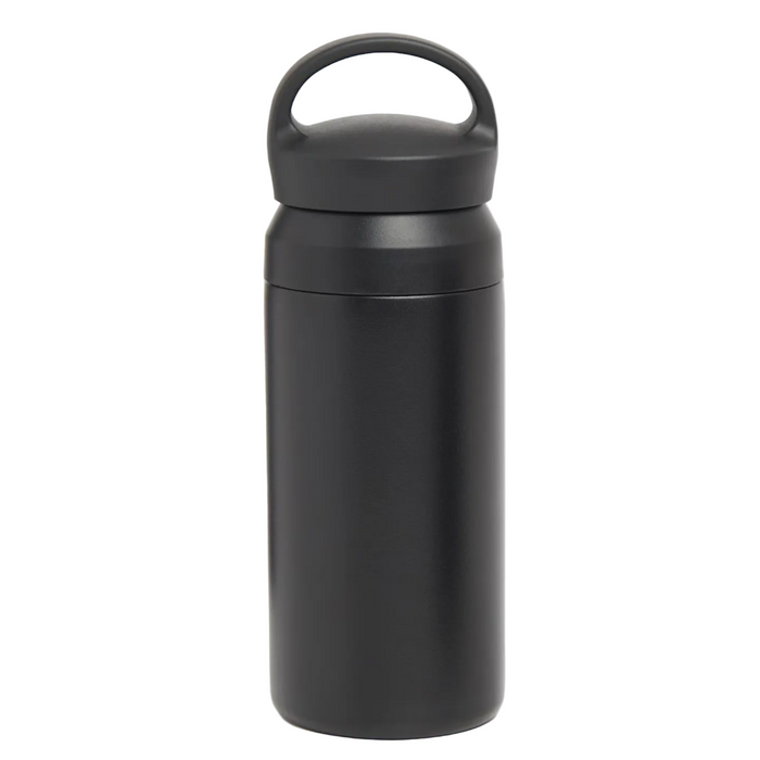 Stainless Steel Flask with Carrying Handle Black
