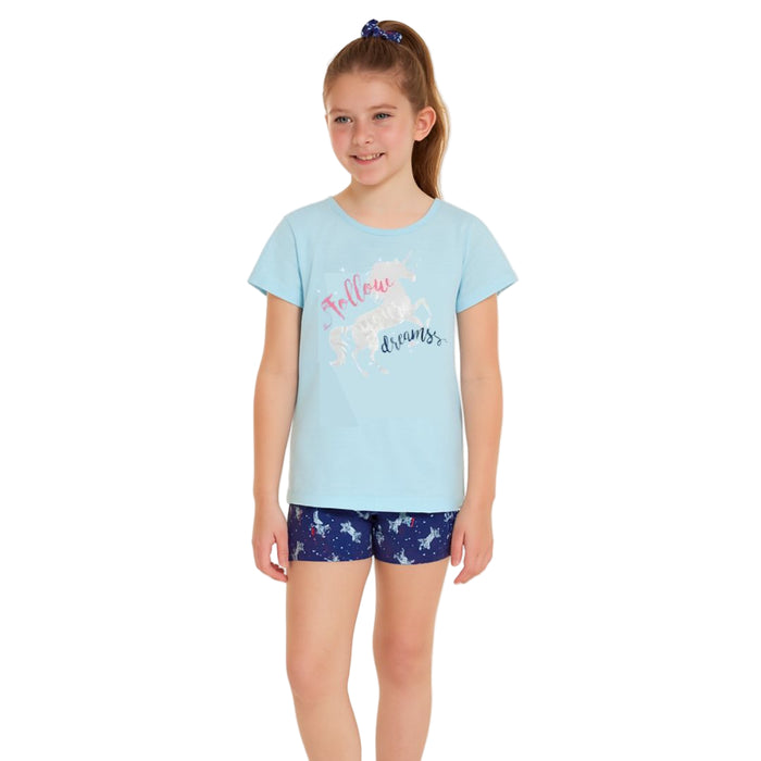 Max and Olivia - Big Girls Sleepwear Set With Scrunchie