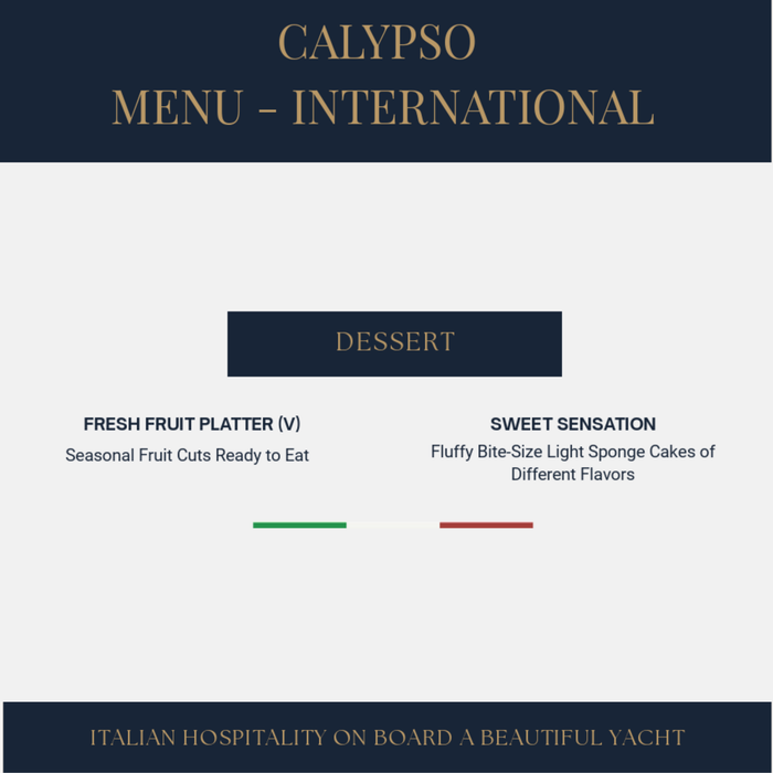 Calypso – 2-Hour Italian Sunset Cruise with Food & Drinks