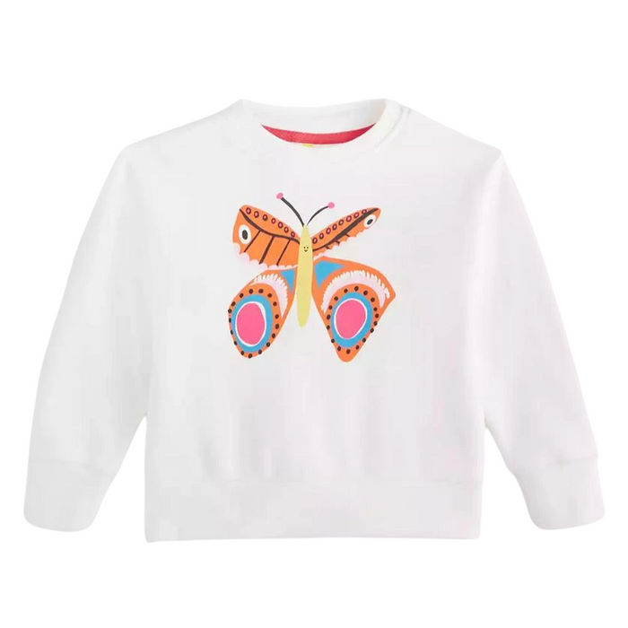 Epic Threads - Toddler Girls Butterfly-Print Long Sleeves Angel White