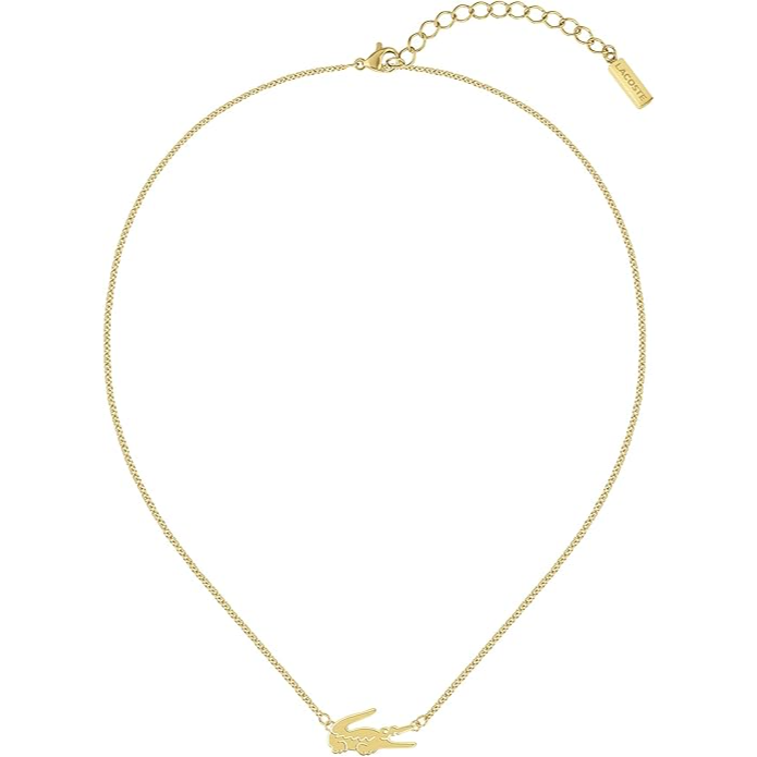 Lacoste Women's Ioninc Plated Thin Gold 1 Steel Necklace - 2040044