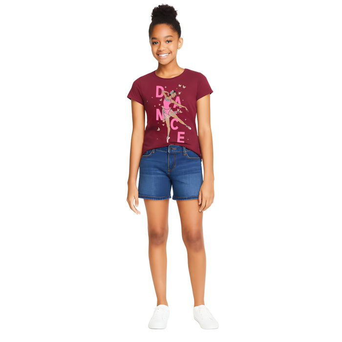 The Children's Place  - Big Girls Short Sleeve Top Red (Extra Large)