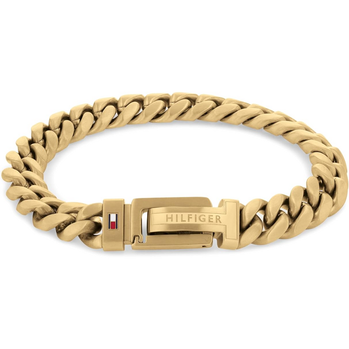Tommy Hilfiger Men's Ionic Gold Plated 2 Steel Bracelet - 2790434