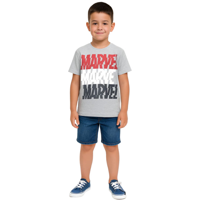 Name It - Short Sleeve Top Marvel Logo (7-8)