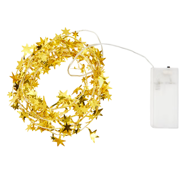 20 LED Lights Gold Star