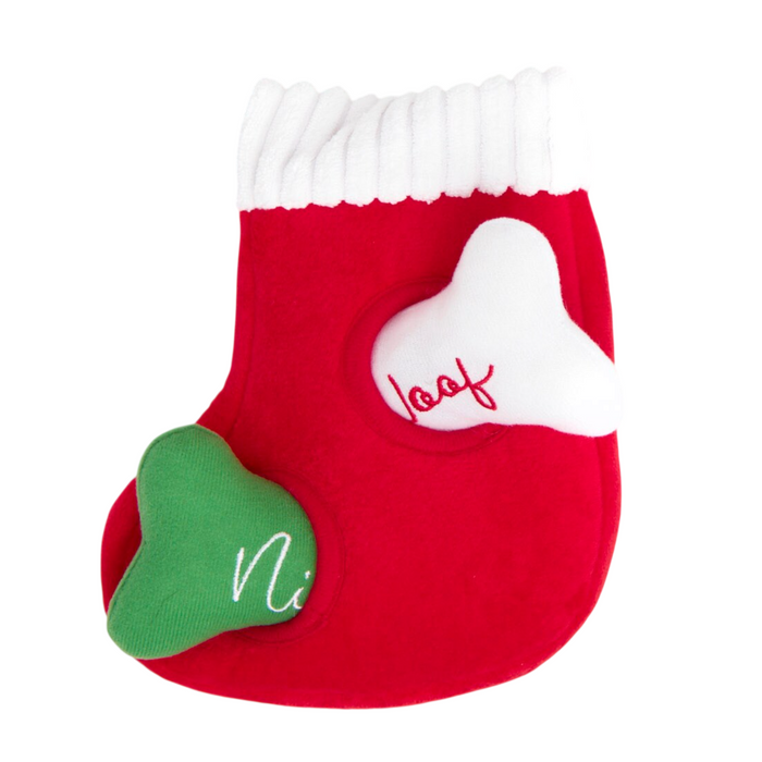 Pet Stuffed Toy Christmas Stocking and Bones