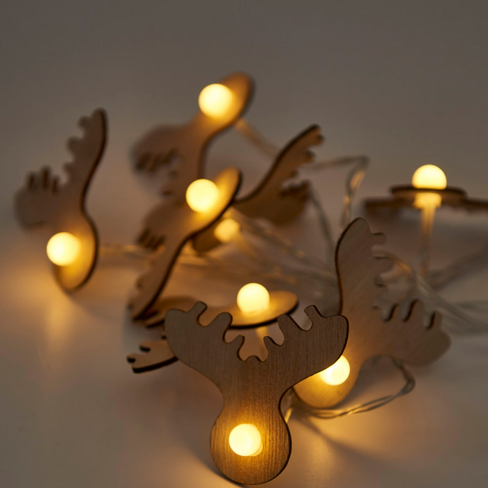 LED Lights Garland Reindeer 165cm