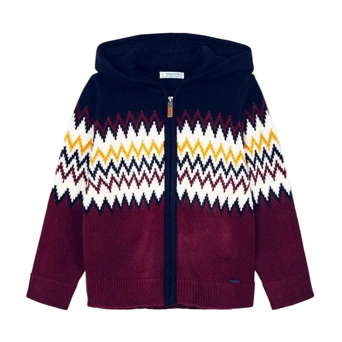 Mayoral - Little Boys Knitted Cotton Zipper Down Hoodie