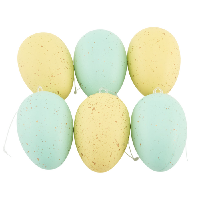 6-Pcs Hanging Easter Egg Decoration