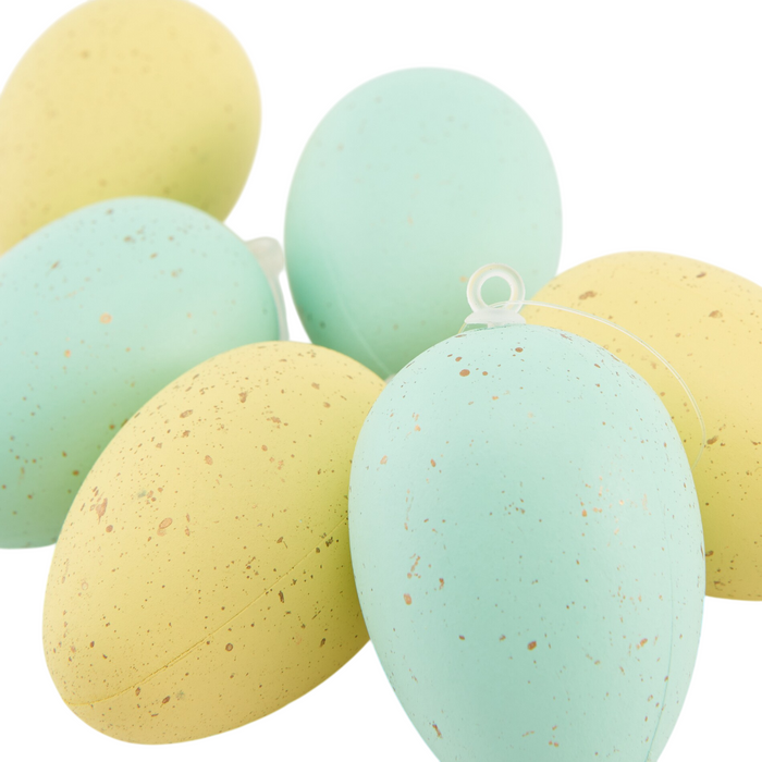 6-Pcs Hanging Easter Egg Decoration