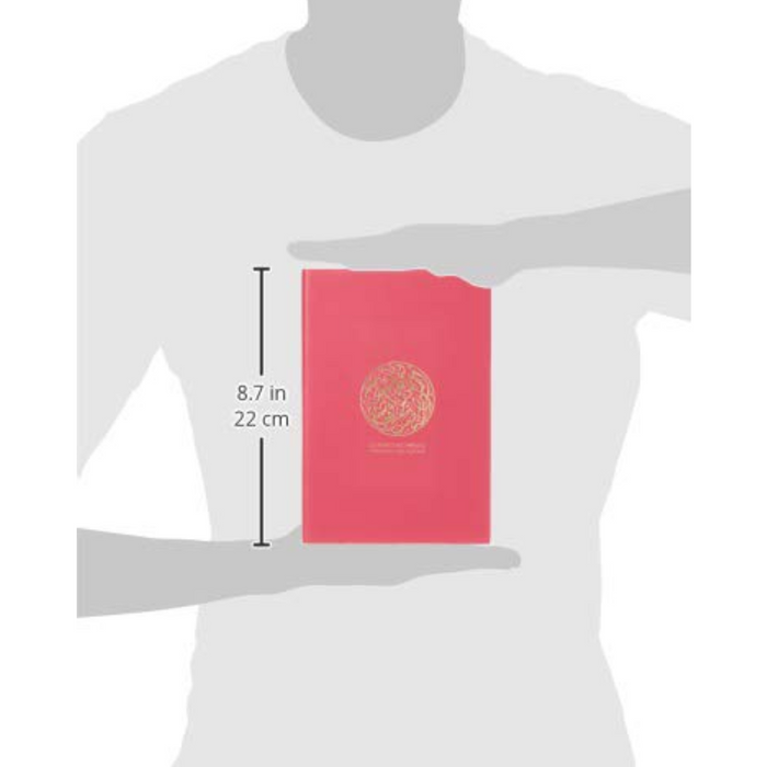 Expo 2020 Recycled Leather Notebook Connecting Minds Calligraphy Pink