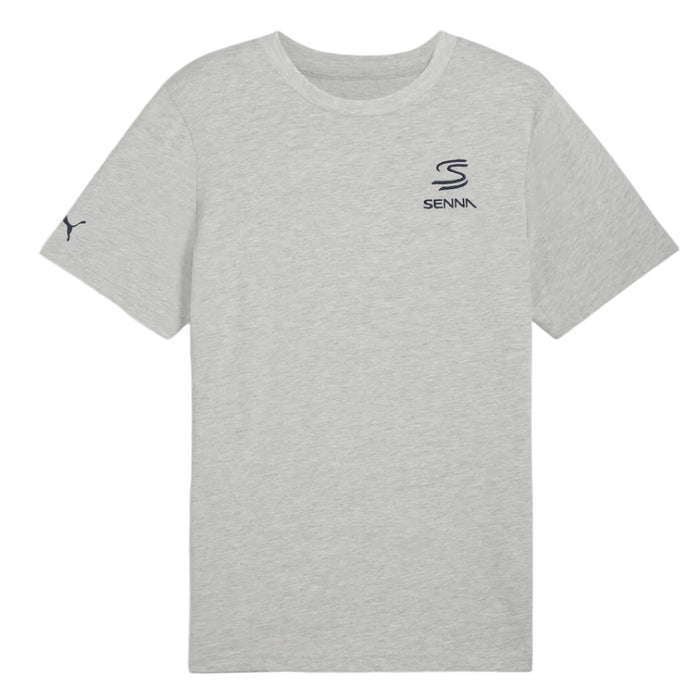 Senna Signature Men AS LS A Vida Graphic T-Shirt Light Grey