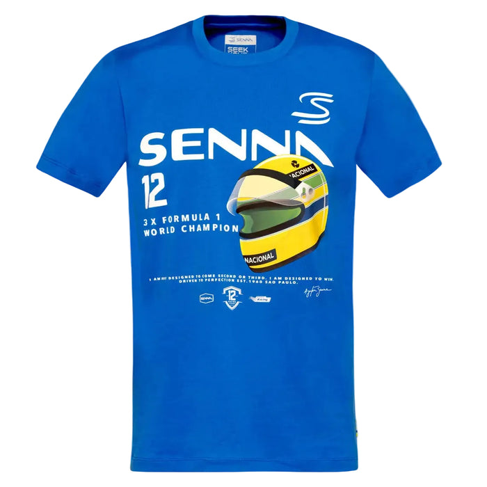 Senna Signature Men AS FW Graphic 12 T-Shirt Blue