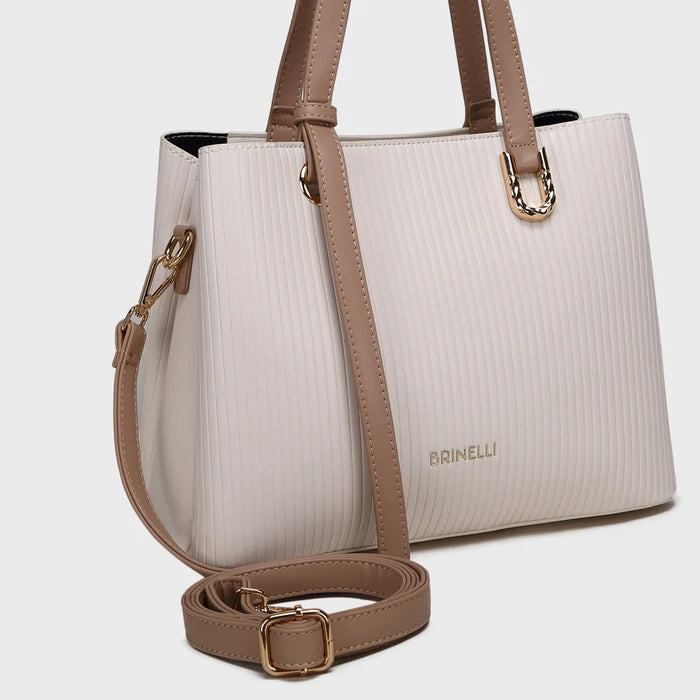 Brinelli Duchess Structured Tote Bag Beige & Tan