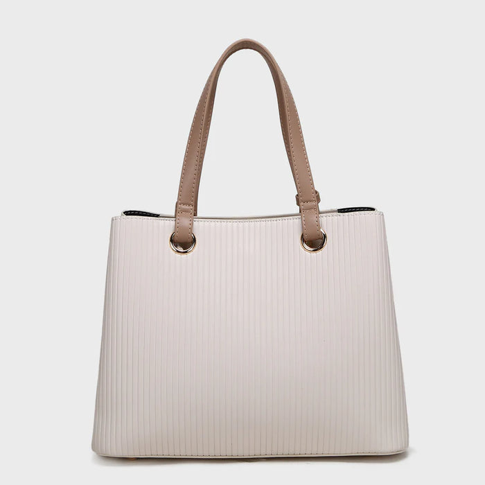 Brinelli Duchess Structured Tote Bag Beige & Tan