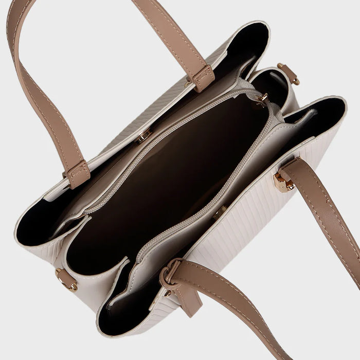 Brinelli Duchess Structured Tote Bag Beige & Tan