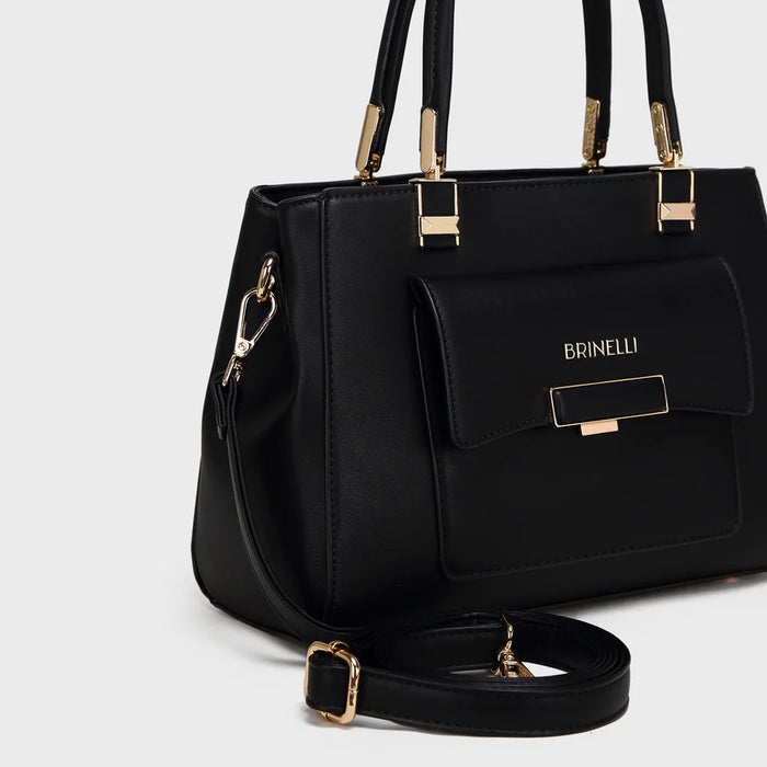 Brinelli Twofold Shoulder Tote Bag Black