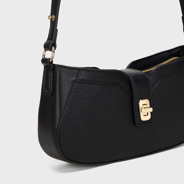 Brinelli Verona Crossbody Shoulder Bag Black/Black